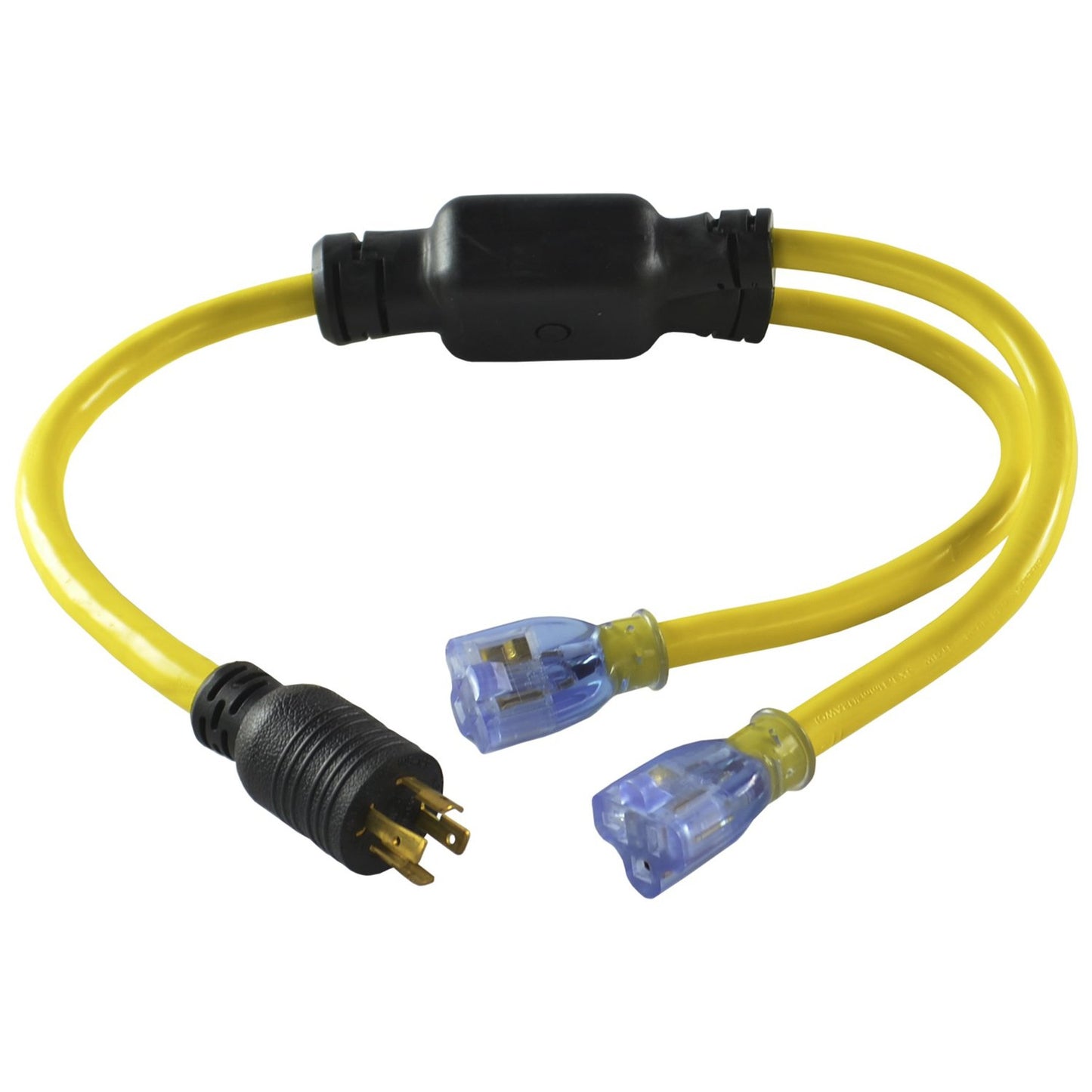 20-Amp Generator Y-Adapter for 125/250V L14-20P to 15/20-Amp Connectors