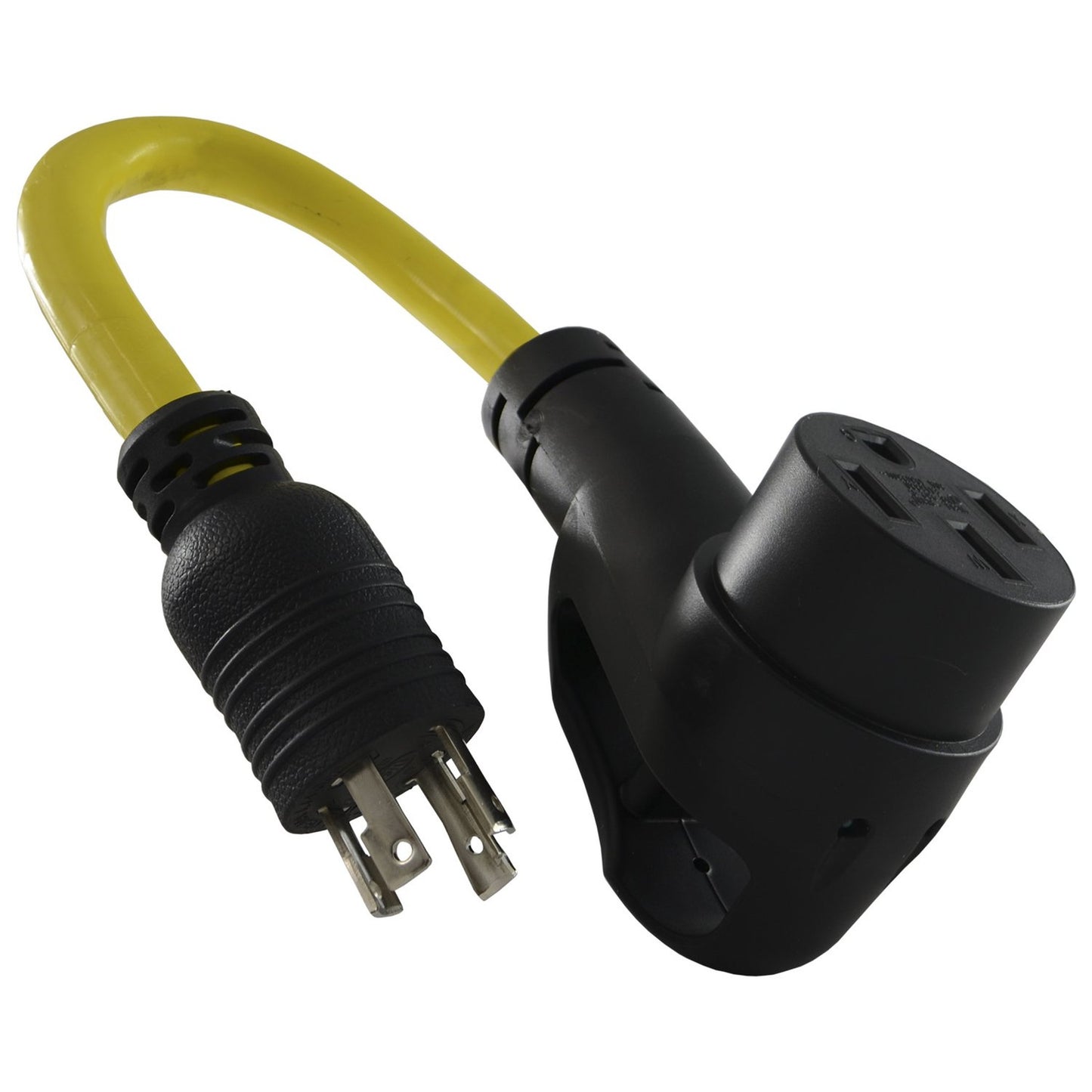 30-Amp RV Generator Adapter with Power Indicator and Ergo Grip Design