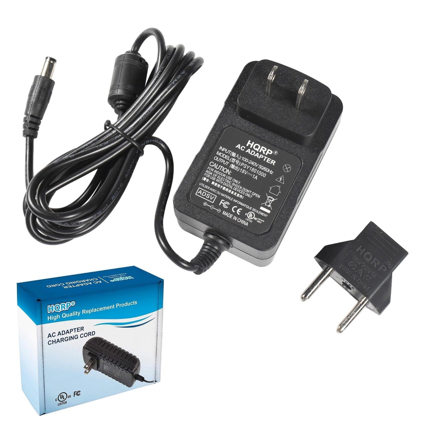 18V Power Adapter for Jim Dunlop MXR Blow Torch and Cry Baby Pedals