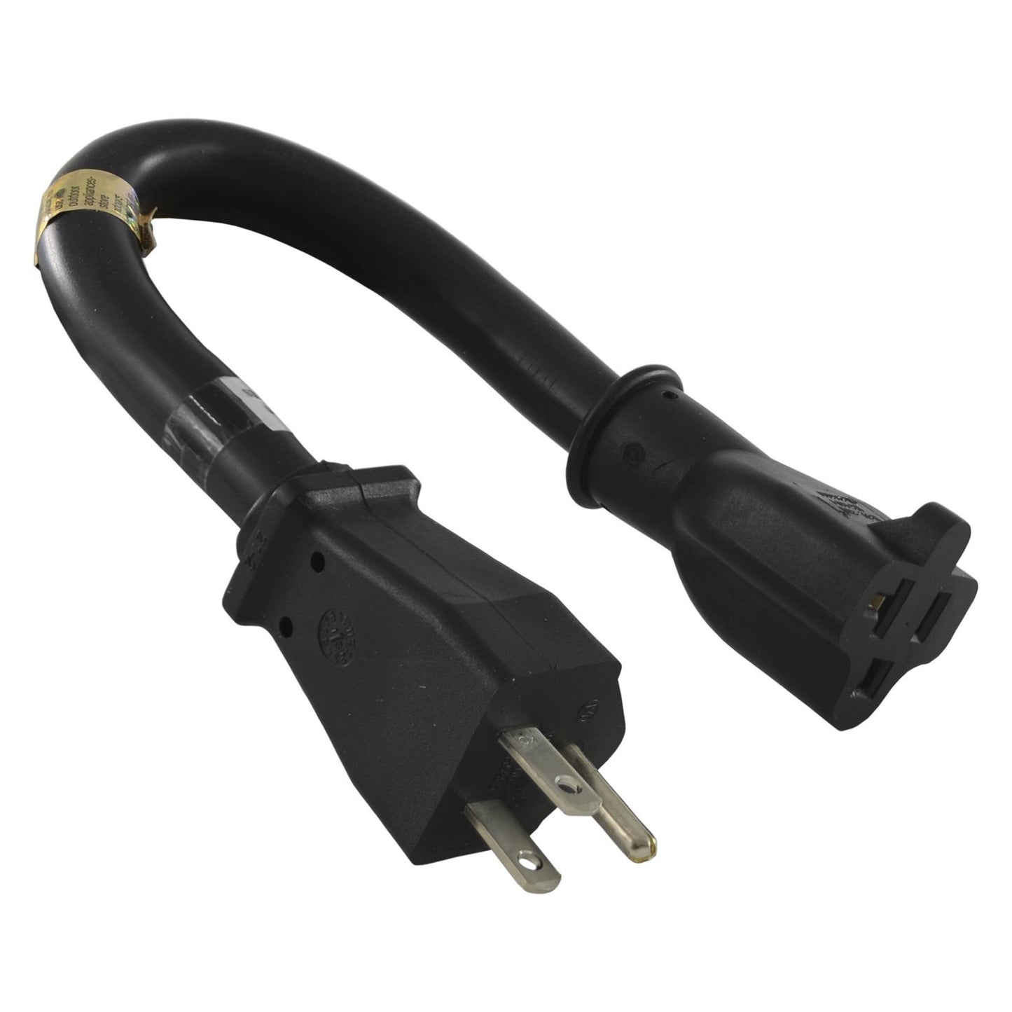 Heavy Duty NEMA 5-15P to 5-15/20R Pigtail Adapter, UL Listed