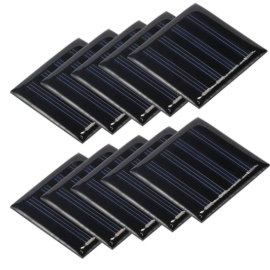 10-Pack Mini Solar Cell Panels for DIY Projects and Portable Power Solutions