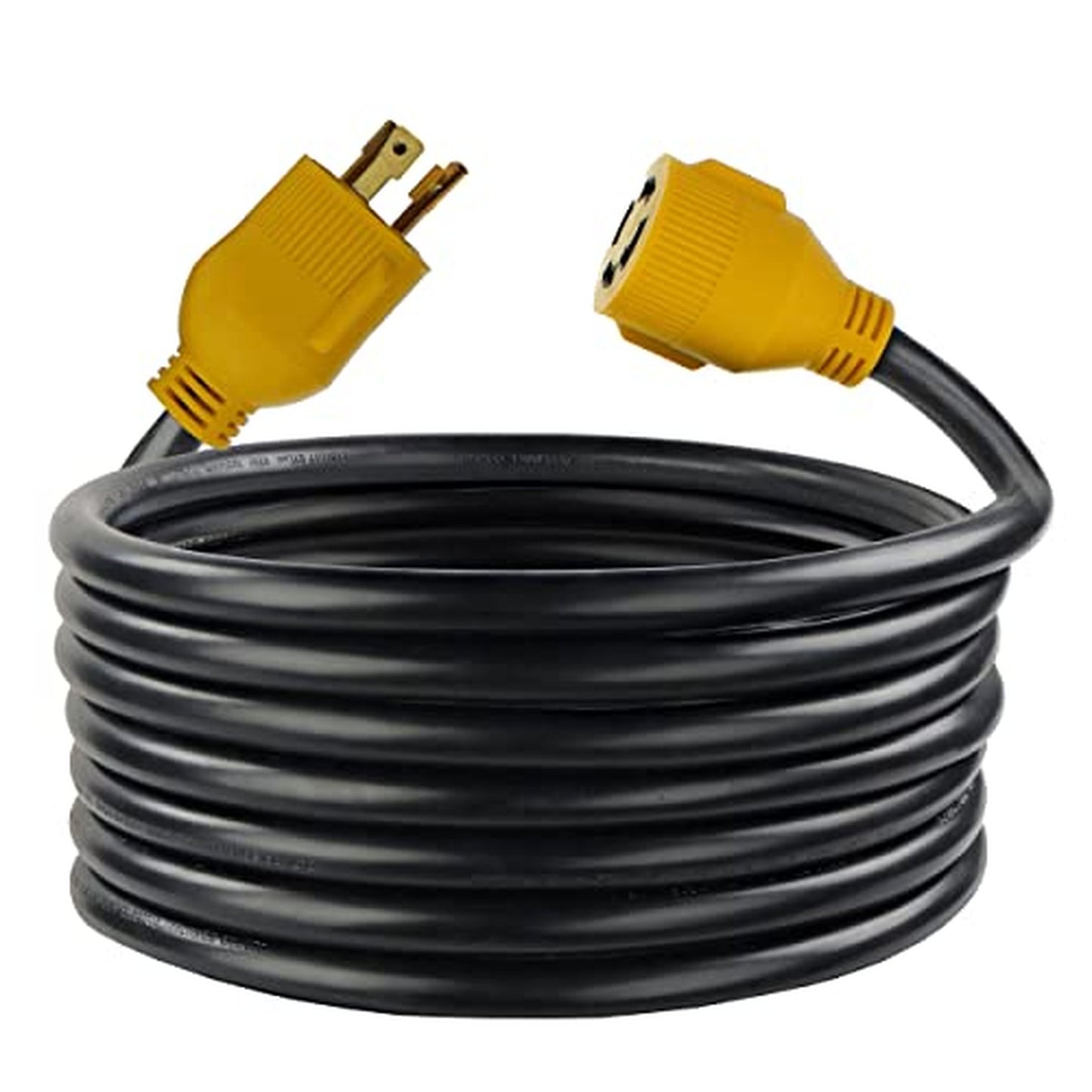 Heavy Duty 30 AMP 10ft RV Generator Extension Cord with Locking Plug