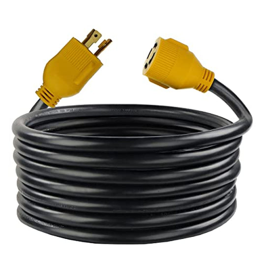 Heavy Duty 30 AMP 10ft RV Generator Extension Cord with Locking Plug