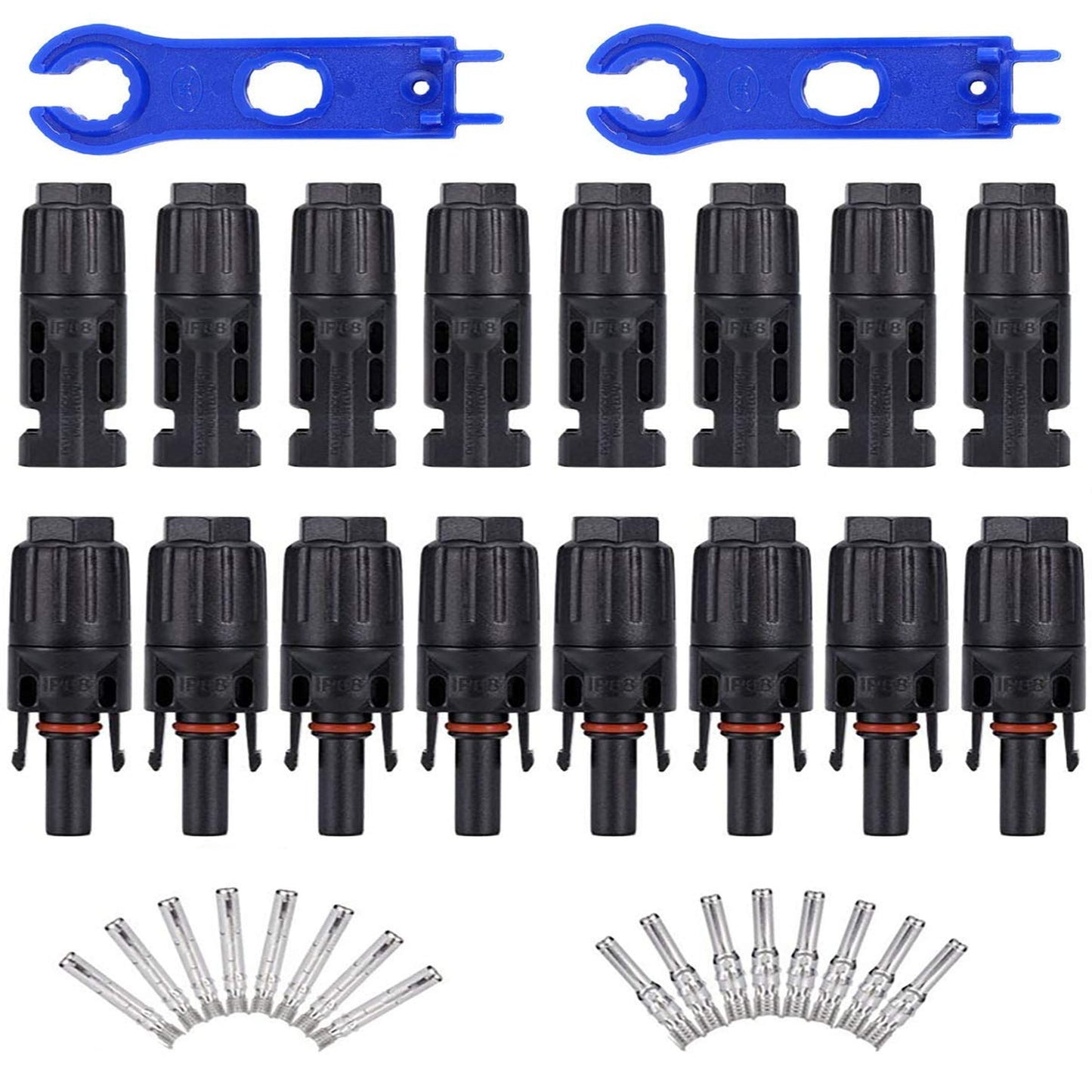 Efficient 8-Pair Panel Cable Connectors with Assembly Tool for Easy Connections