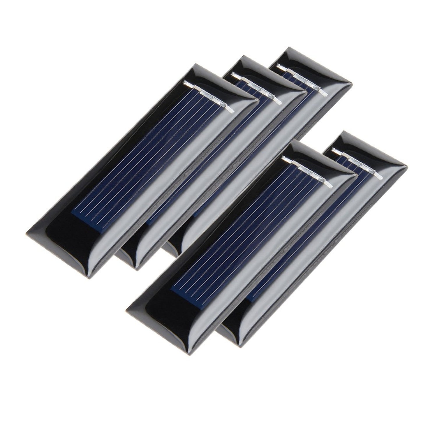 Mini Solar Cell Panel Kit for DIY Phone Light and Toy Chargers - 5Pcs