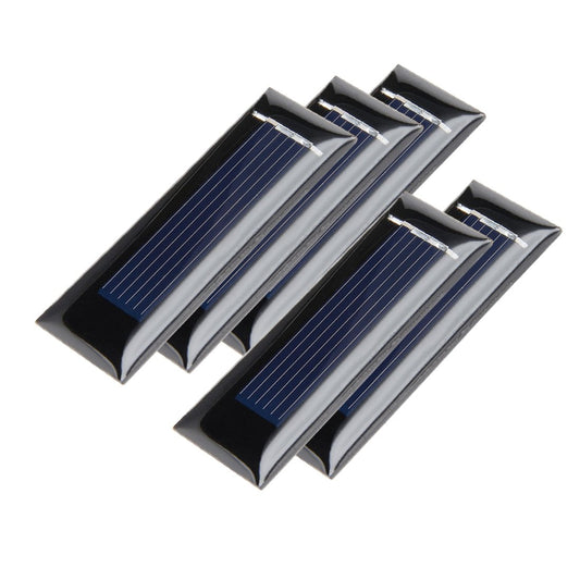Mini Solar Cell Panel Kit for DIY Phone Light and Toy Chargers - 5Pcs