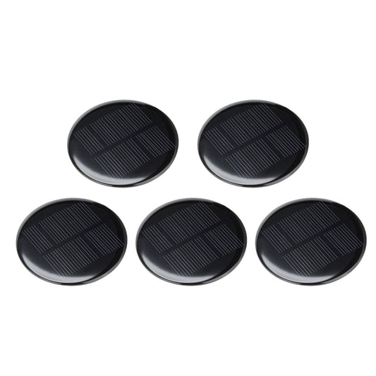 5Pcs 4V 80mA Mini Round Solar Cell Panels for DIY Light Projects
