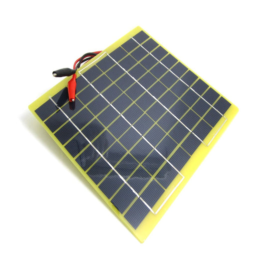 Compact 5W Solar Panel Charger with Clips for Outdoor Adventures