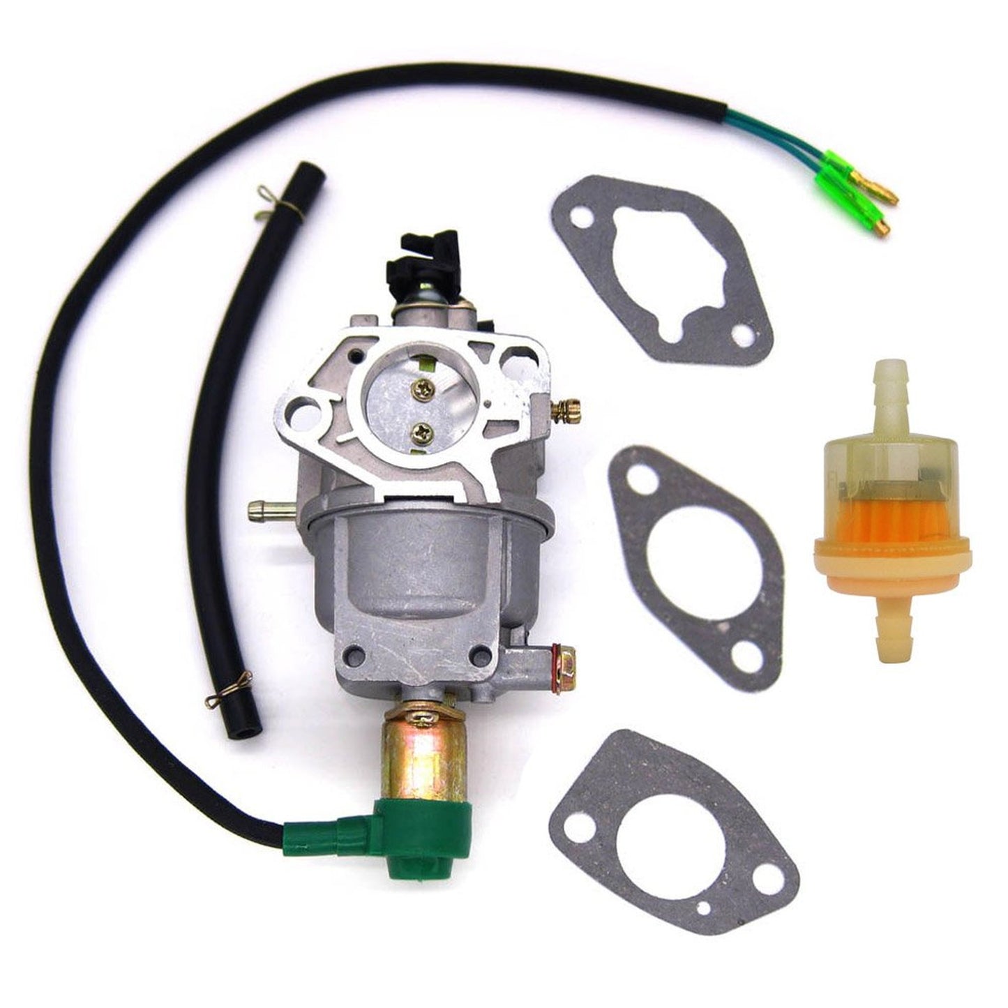 Efficient Carburetor with Solenoid and Fuel Line Filter for Honda GX390 5KW Engine