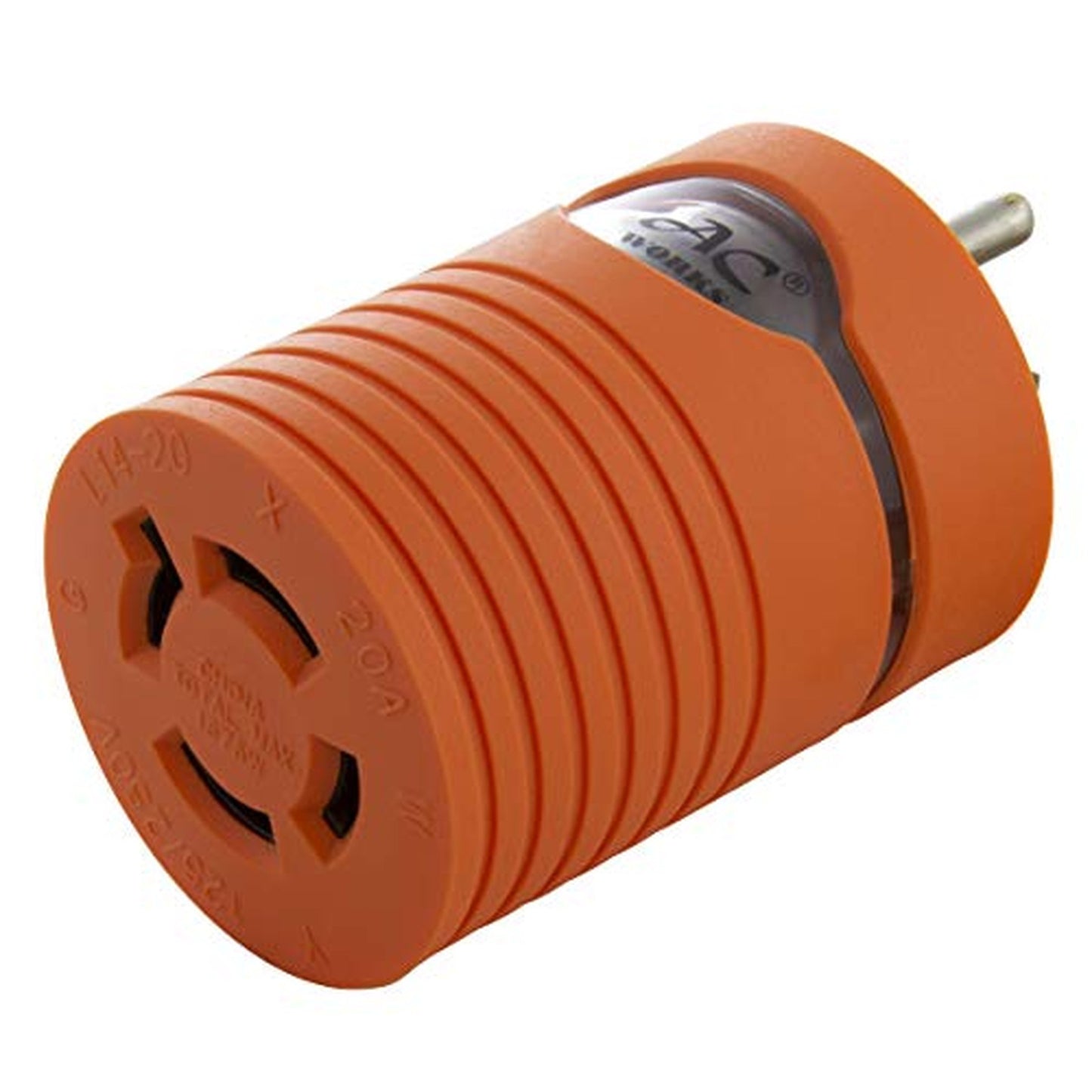 15Amp NEMA 5-15P to 20Amp L14-20R Generator Power Adapter Plug