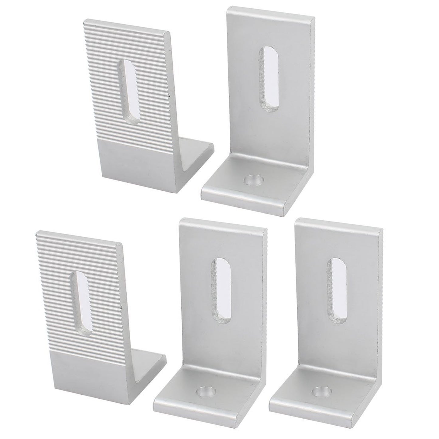 Aluminum L Shape Solar Panel Mounting Brackets for Roof Installation 5pcs