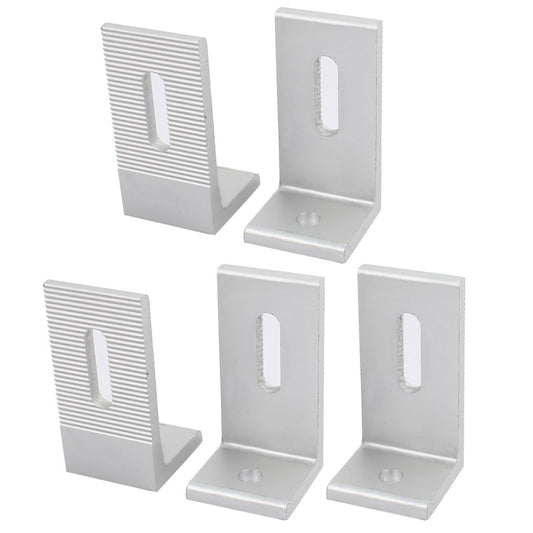 Aluminum L Shape Solar Panel Mounting Brackets for Roof Installation 5pcs
