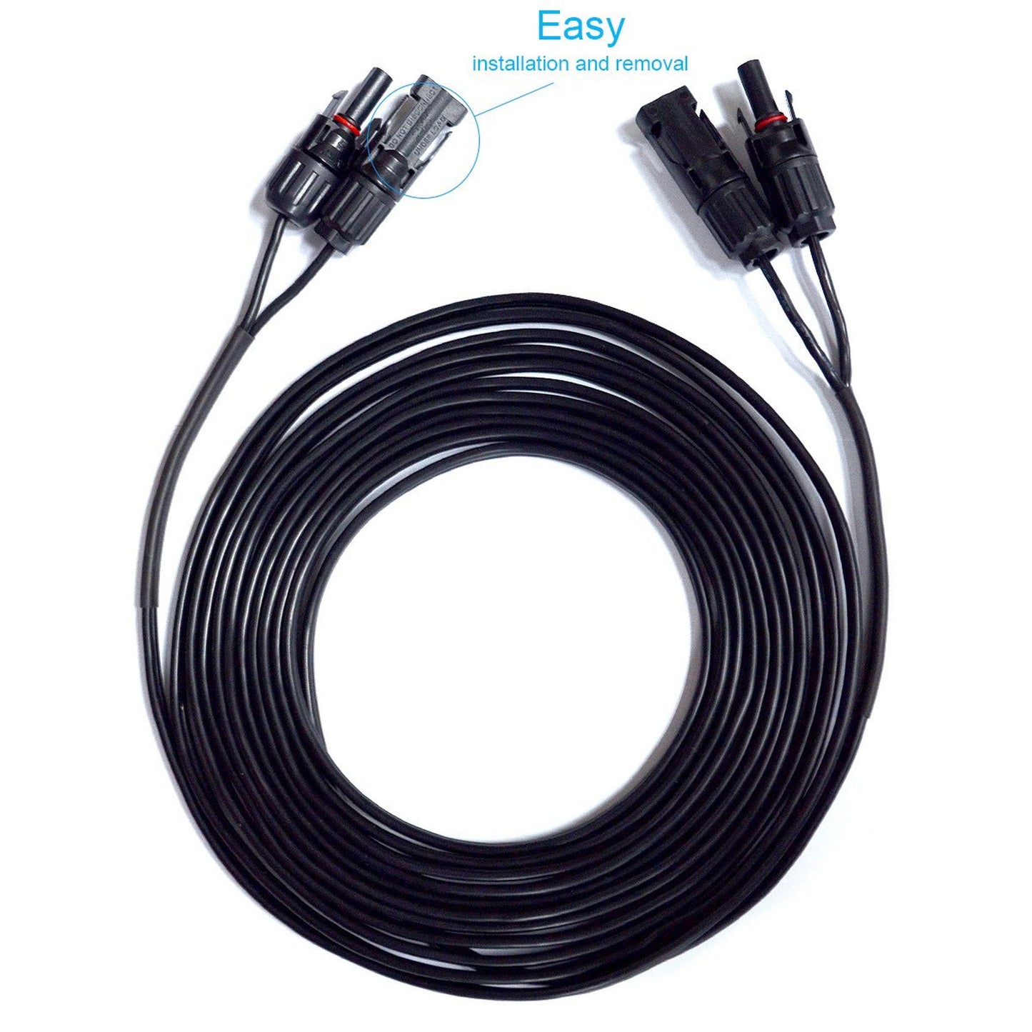 20 Feet 14AWG Solar Extension Cable with Connectors for Portable Panels