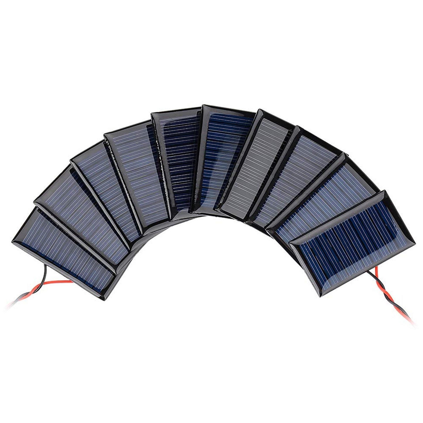10-Pack 5V Mini Solar Panels for DIY Projects and Electric Toys