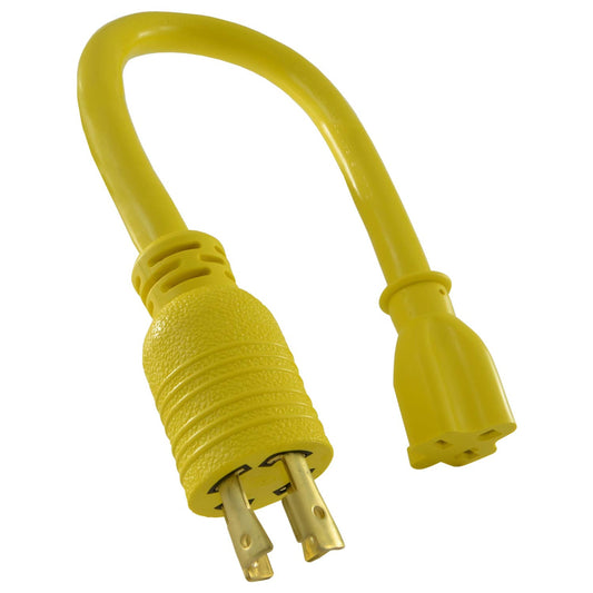 Pigtail Welder Adapter Cord 1.5' for L14-30P to 6-15/20R Connections