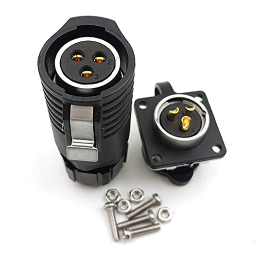 Waterproof 3Pin Power Connector for RV Solar Charging Systems IP67