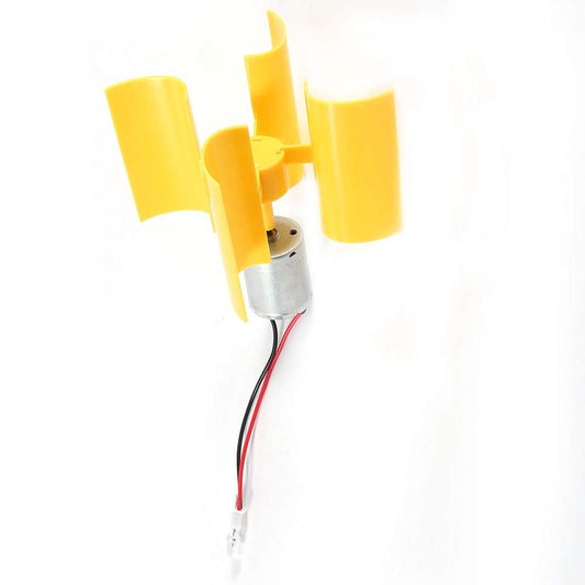 Compact DIY Vertical Wind Turbine Kit with Micro Motor
