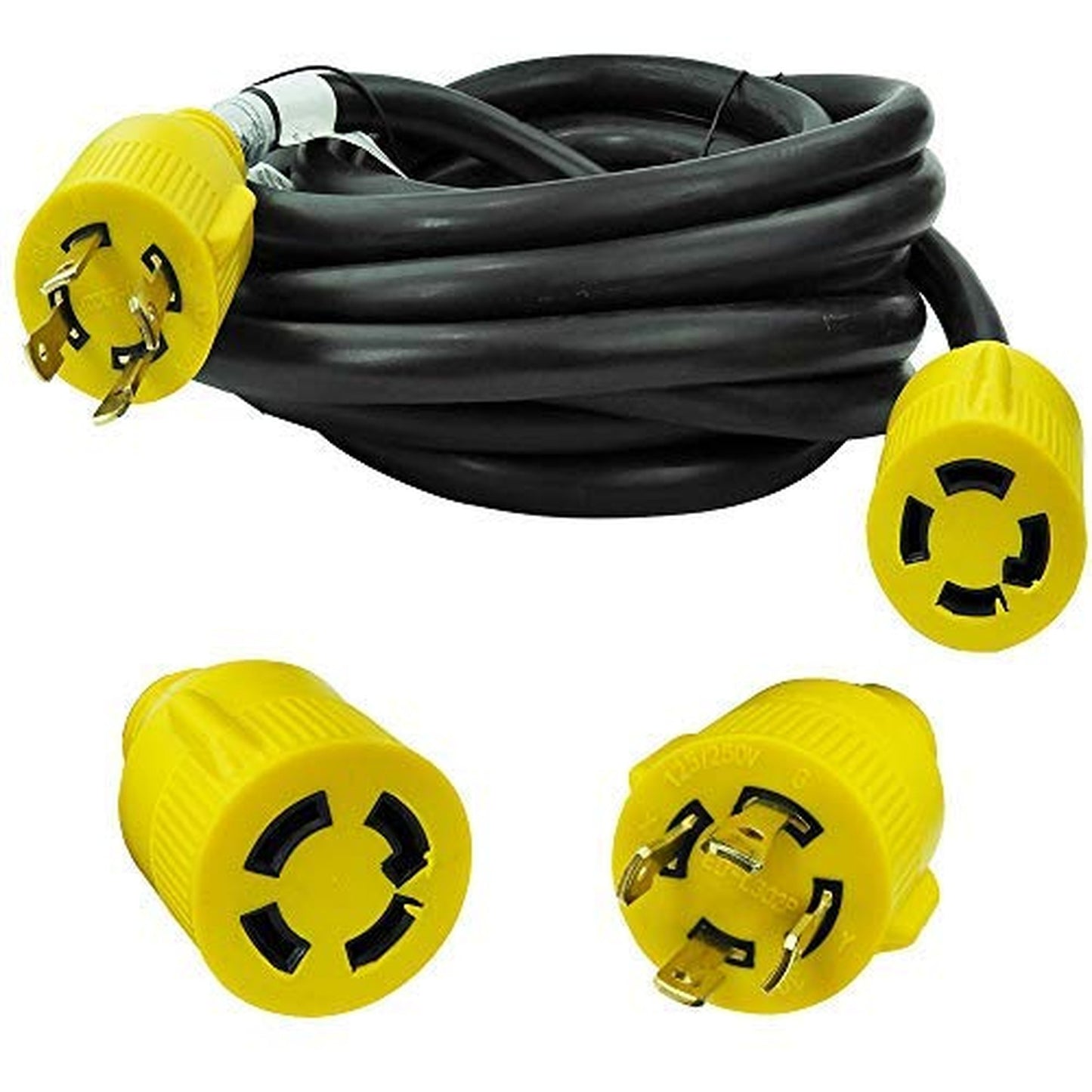 Heavy Duty 25 Feet 30 Amp Generator Power Cord with 4-Prong L14-30 Connector