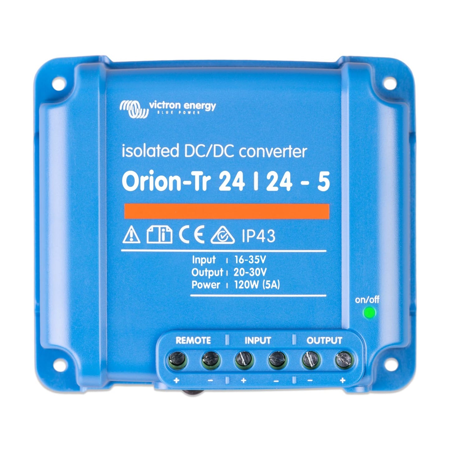 Orion IP43 24V 5A Isolated DC-DC Converter for Reliable Power Solutions