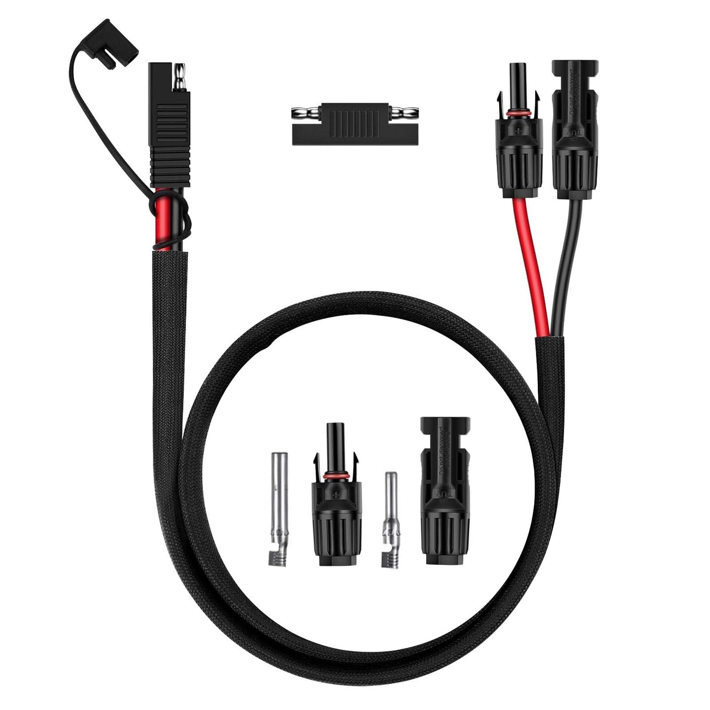 Solar Panel Connector Cable 10AWG SAE Adapter for RV Power Systems