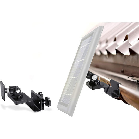 Gutter Mount for Ring Arlo Blink Reolink Cameras with Solar Panel Compatibility