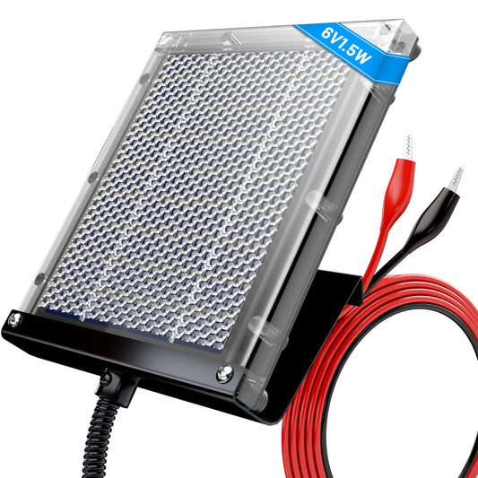 EcoCharge 6V Solar Panel for Deer Feeder Battery Recharge with Mounting Bracket
