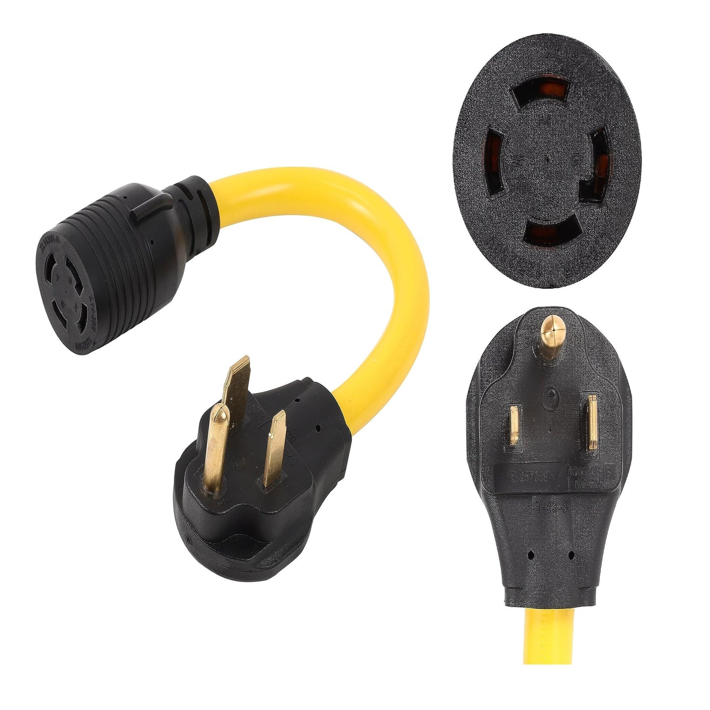 NEMA 6-50P to L14-30R 240V 30A Power Cord Adapter for Welders and EV Chargers