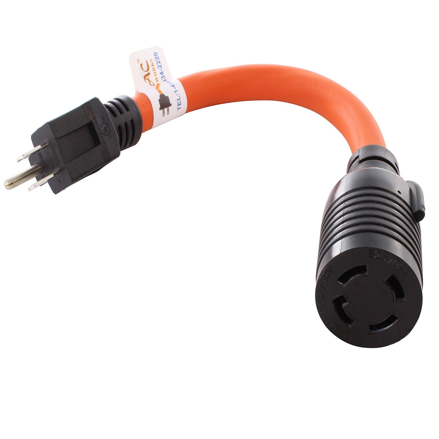 Flexible L14-30 Inlet Box Adapter for 15Amp Household Generators