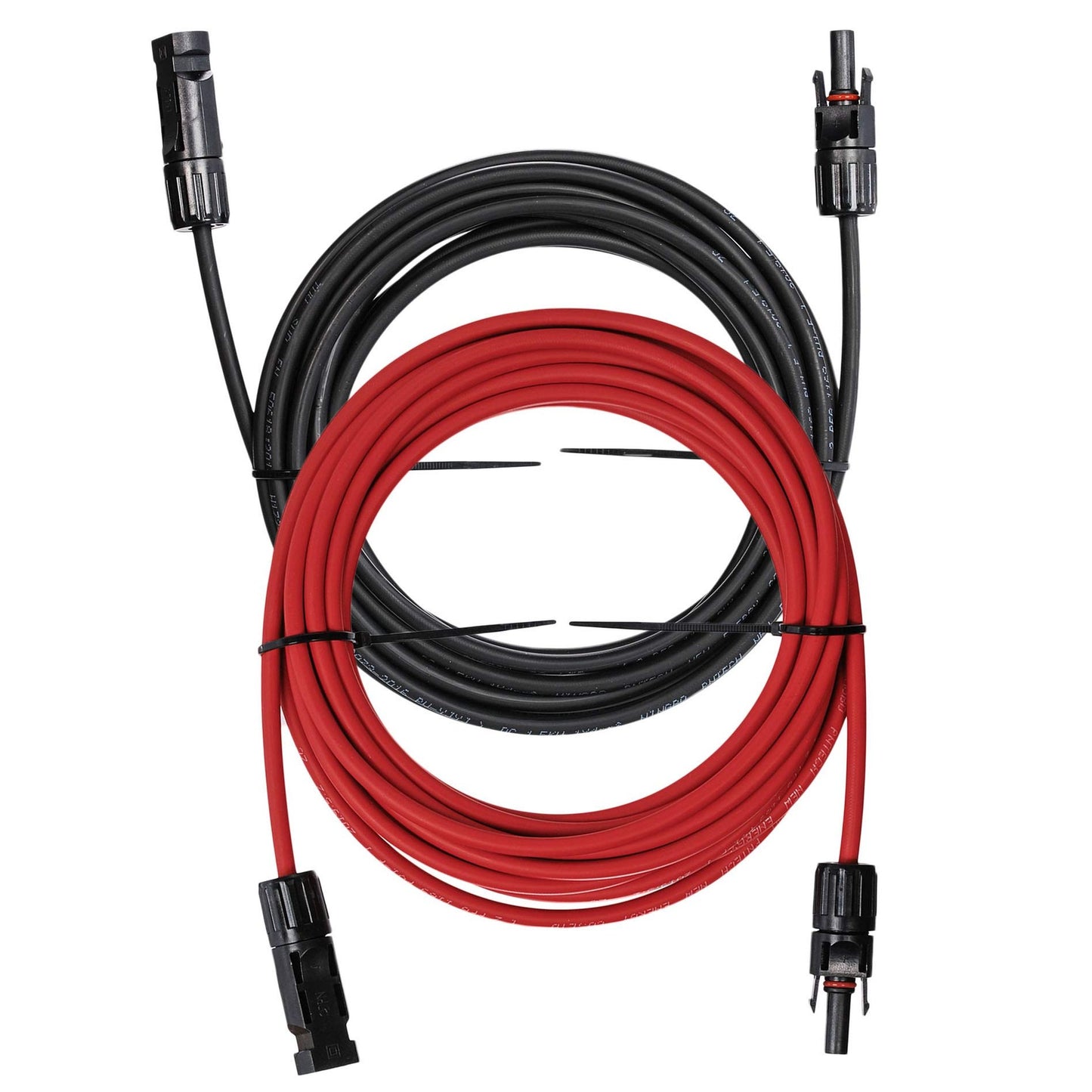 Waterproof 12AWG Solar Panel Extension Cable 25ft with Connectors