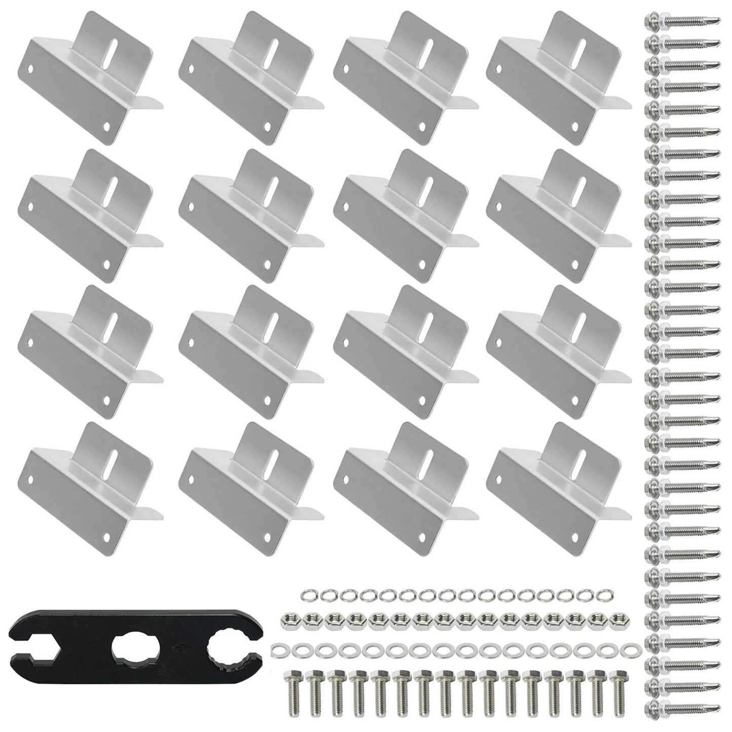 Versatile Solar Panel Z Bracket Kit for RVs, Boats, and Off-Grid Installations