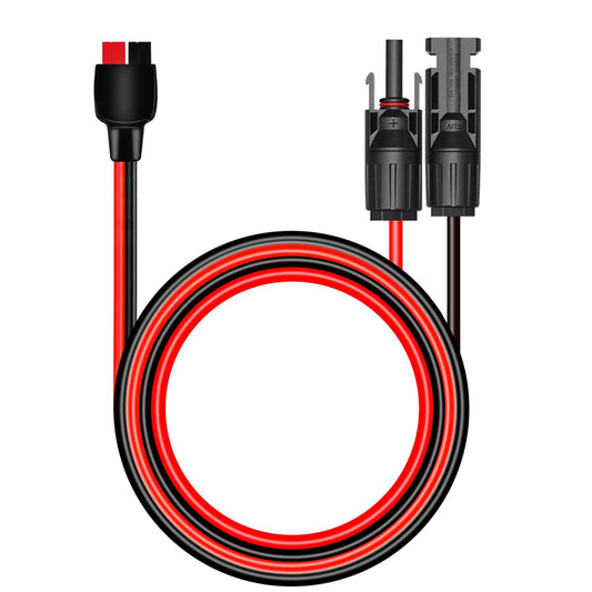 Solar Power Adapter Cable Kit 3.2ft 12AWG Male Female Connector