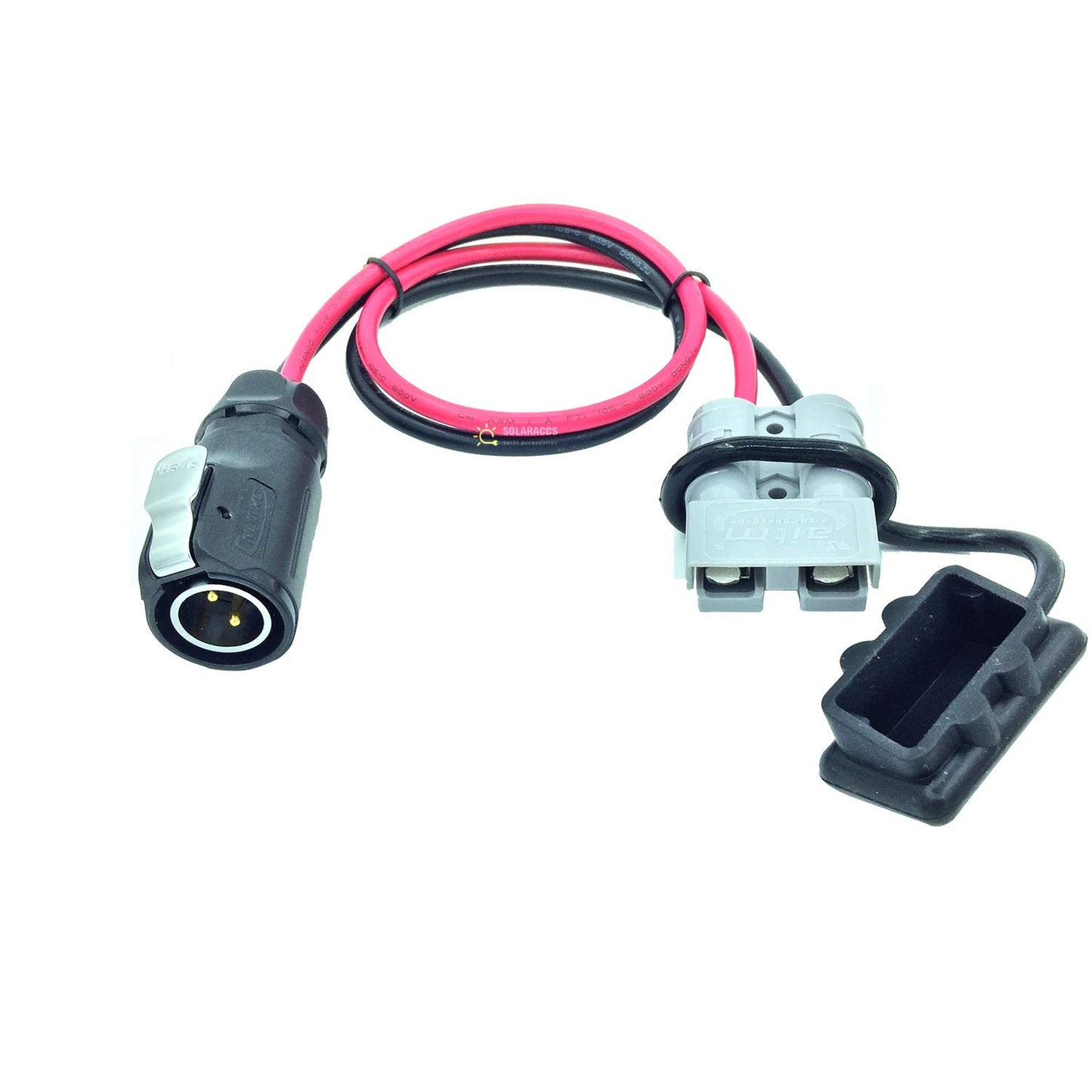 2 Pin Power Connector Adapter for Solar Panel and RV Applications 20in