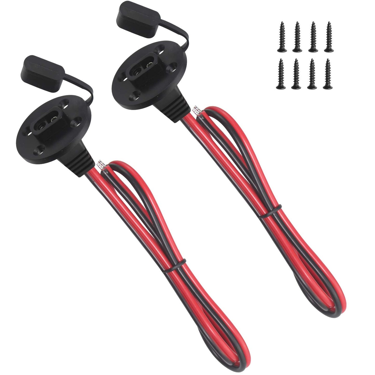 Solar Panel Mount with SAE Quick Disconnect for Easy Battery Charging