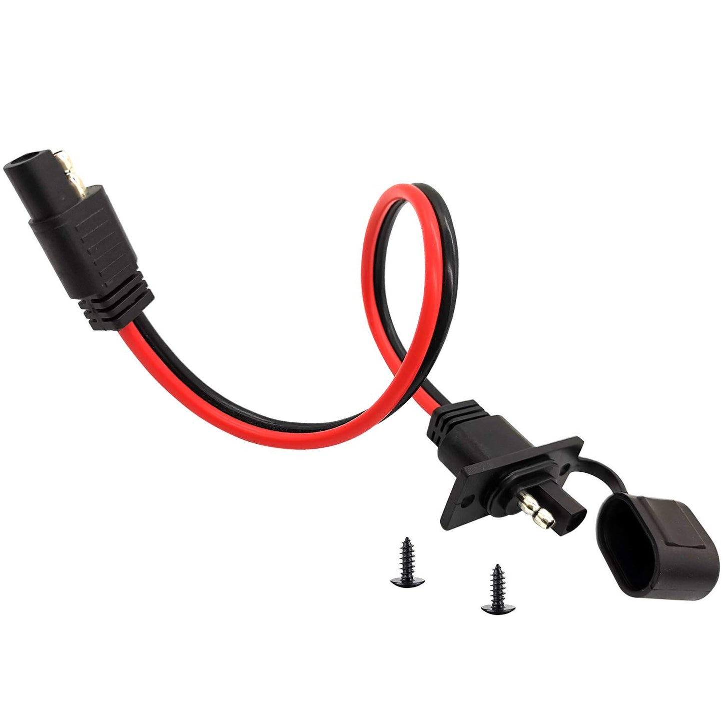 Weatherproof SAE Solar Connector Cable with Quick Disconnect and Mounting Kit