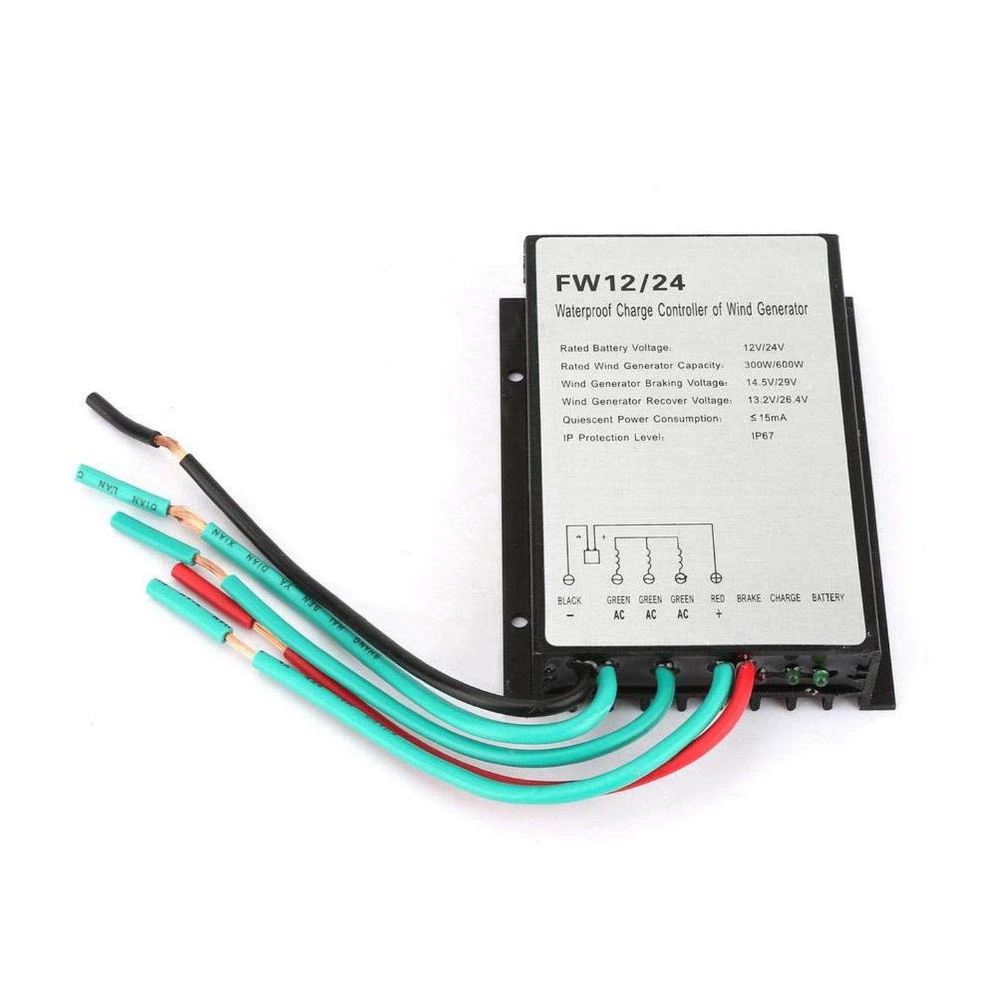 Weatherproof Wind Turbine Controller for 12V/24V Generators