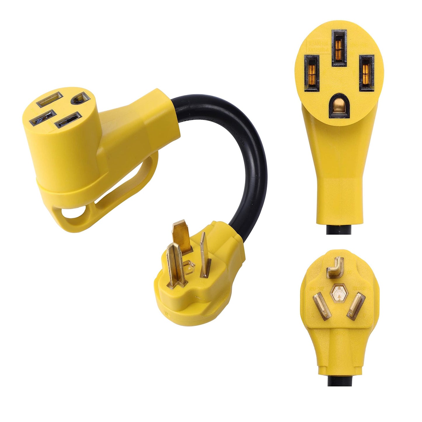 NEMA 10-30P to 14-50R 240V 30A Dryer Plug to Generator Outlet Adapter