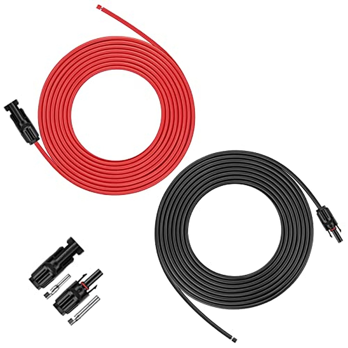 20FT 10AWG Solar Extension Cable with Male and Female Connectors