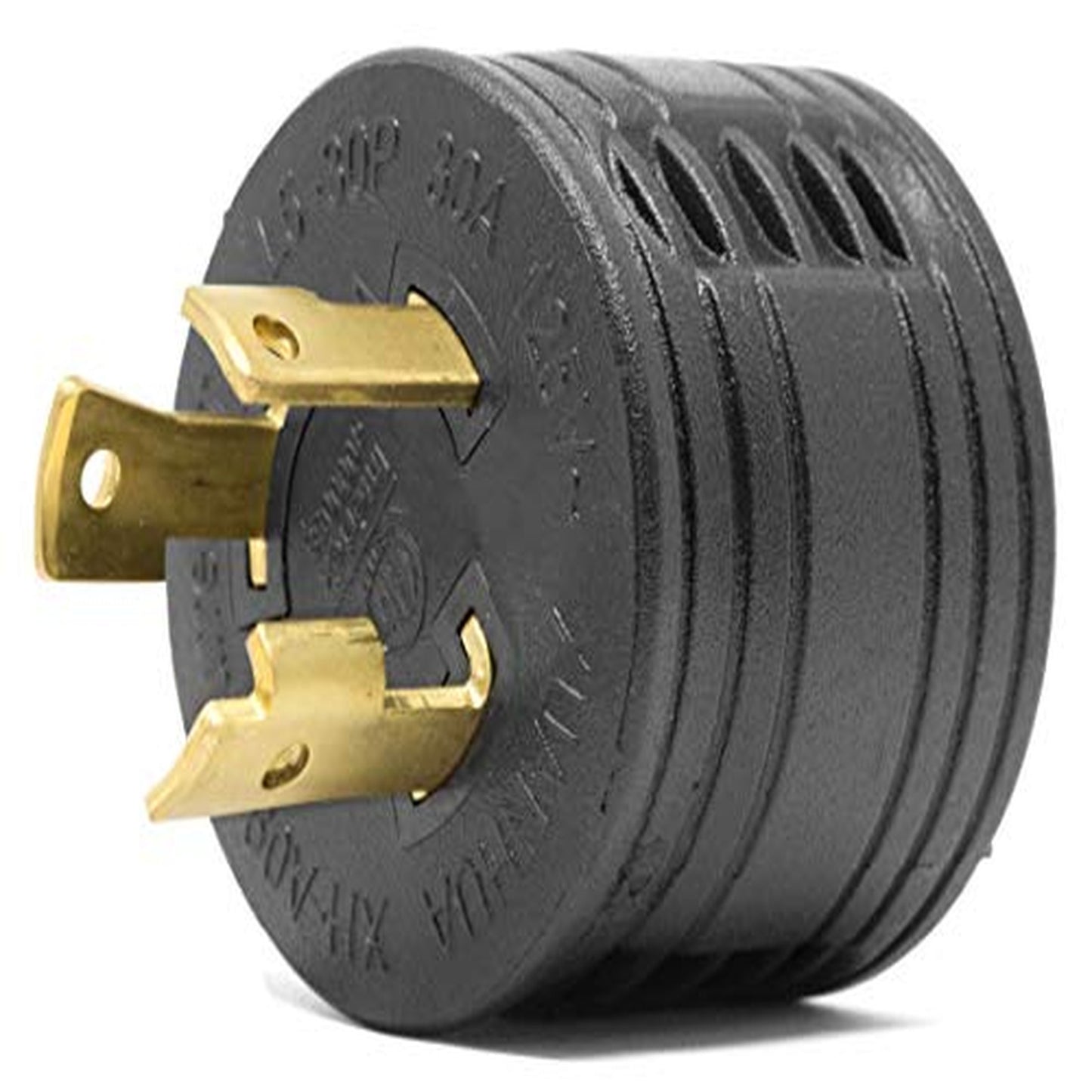 Twist-Lock Power Plug to RV Adapter 30-Amp 120V Generator Connection