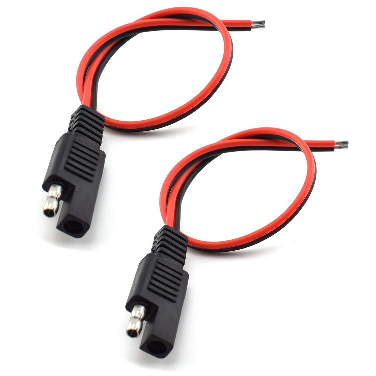 SAE Extension Cable 2-Pin Quick Connector for Solar Battery Panels 1ft