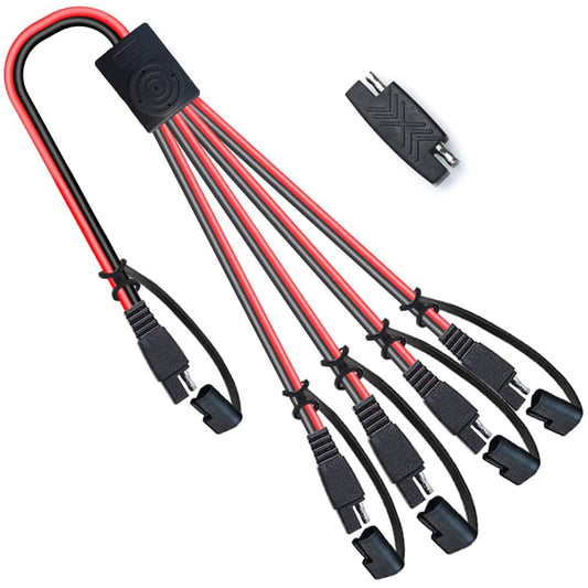 SAE Quick Disconnect Extension Cable with Polarity Reverse Adaptors for Automotive and Solar