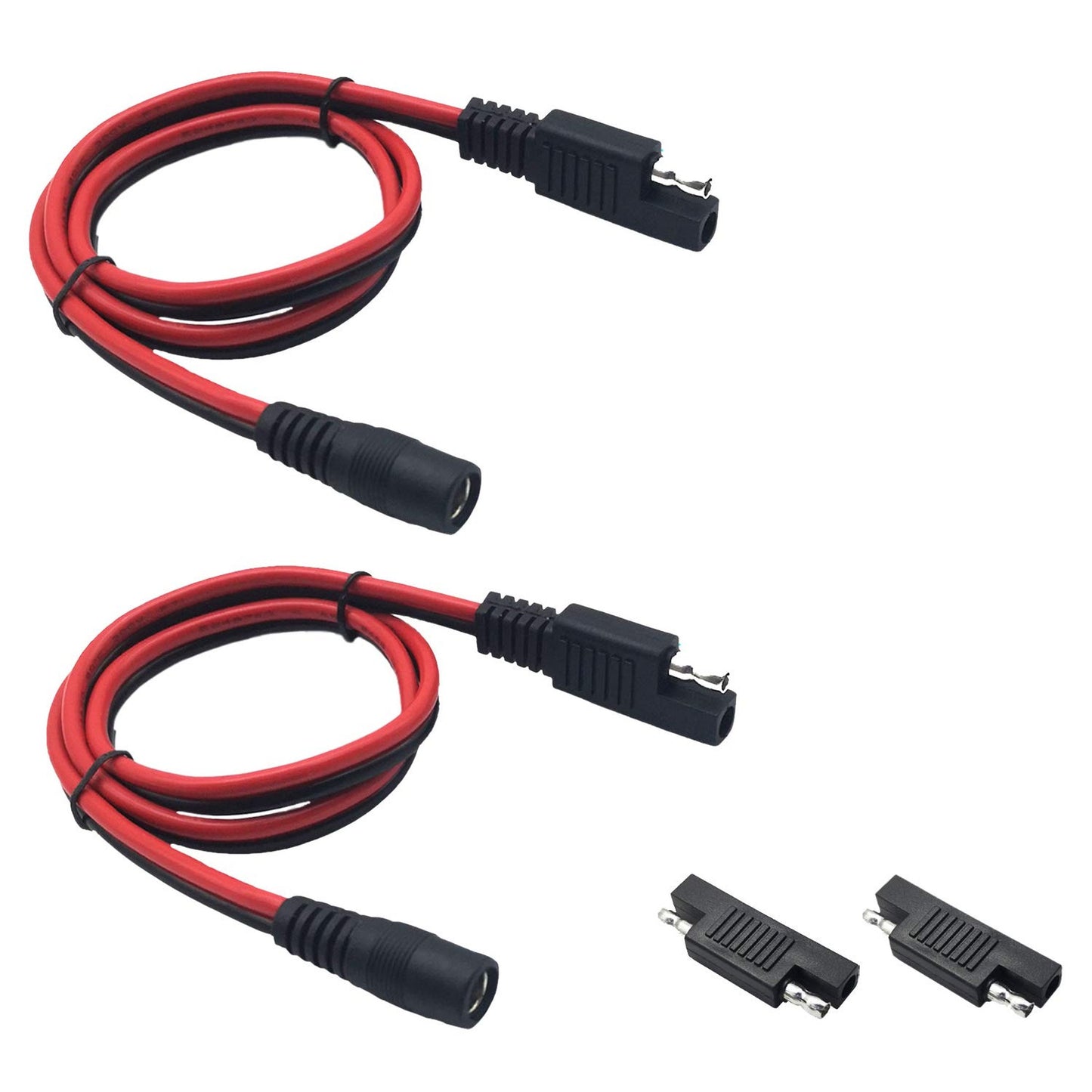 SAE to DC 5.5mm Female Adapter Cable for Solar and Automotive Charging