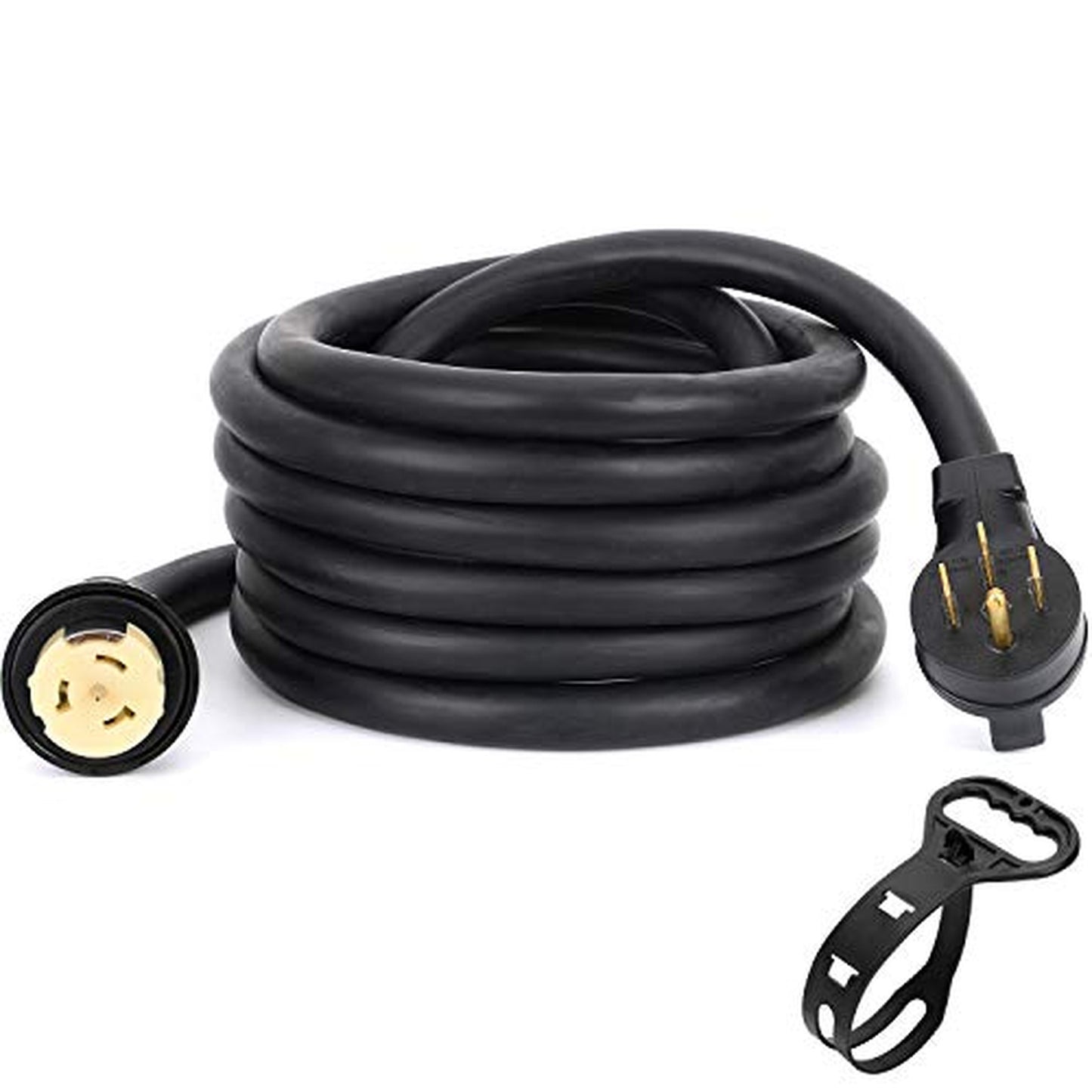 50 Amp Heavy Duty Generator Extension Cord with Organizer Lock Connectors