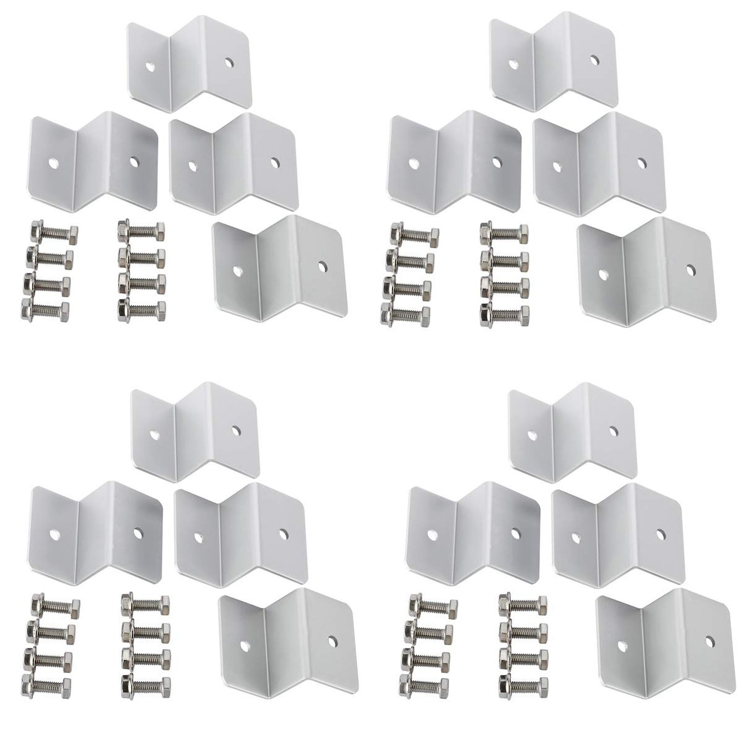 Solar Panel Z Bracket Mounting Set for RVs, Boats, and Off-Grid Roofs
