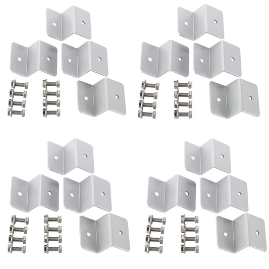 Solar Panel Z Bracket Mounting Set for RVs, Boats, and Off-Grid Roofs