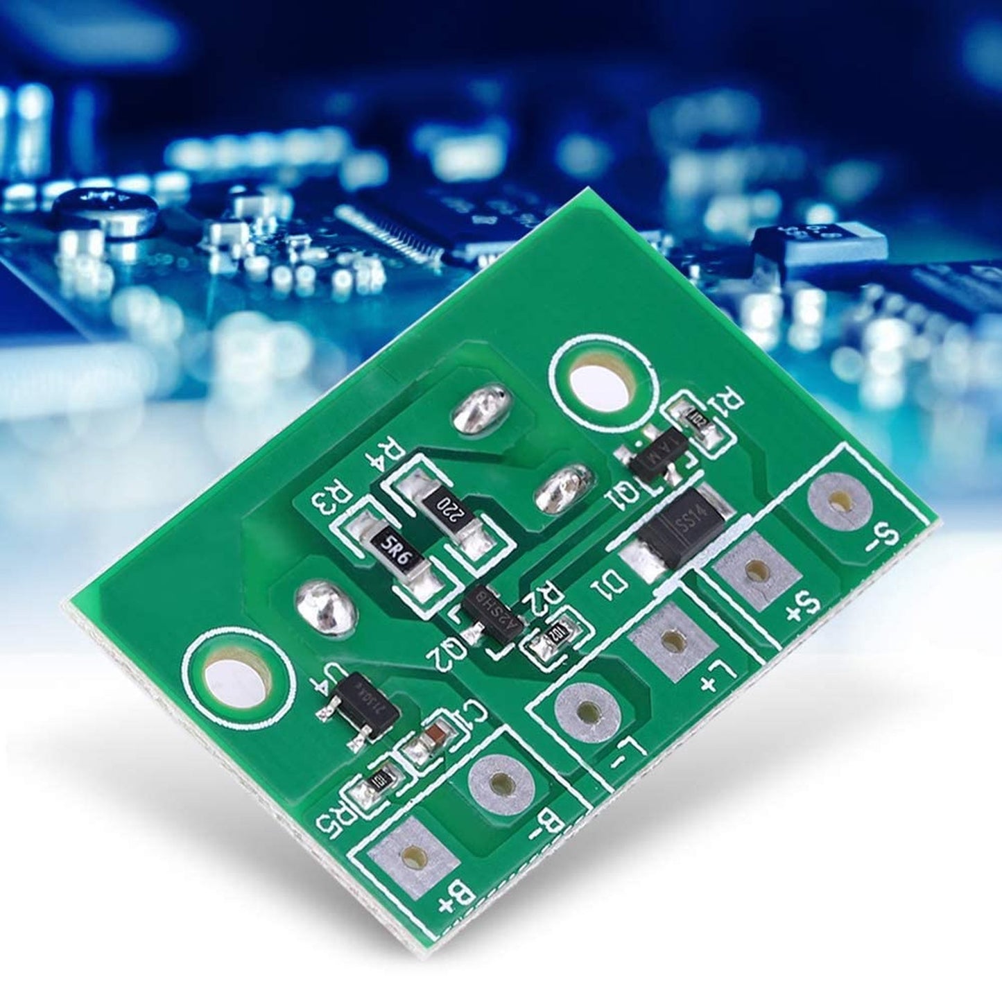 Smart Solar Lamp Controller with 3.7V Battery Management and Light Switch