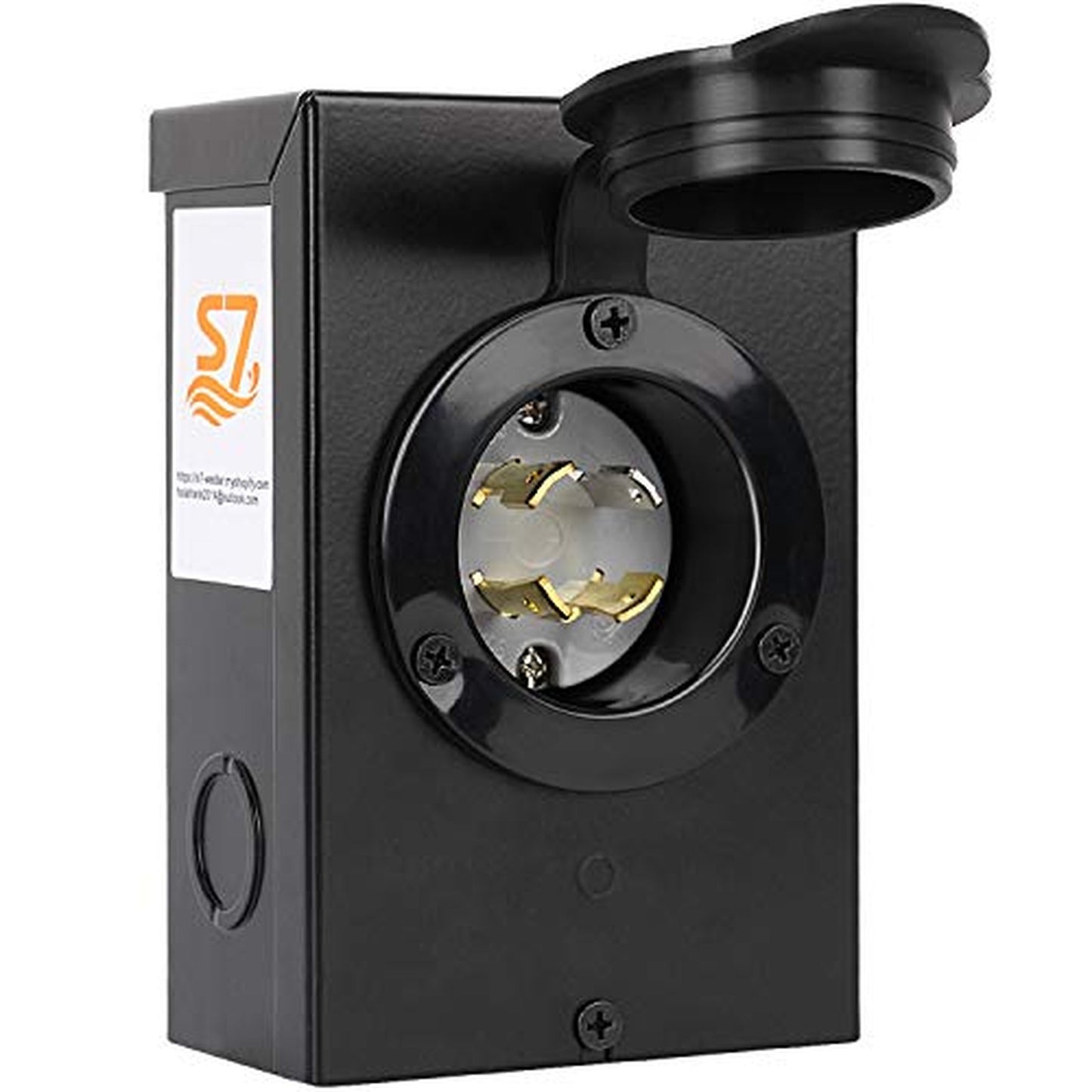 30 Amp NEMA L14-30P Generator Inlet Box for 7500 Watt Power Supply