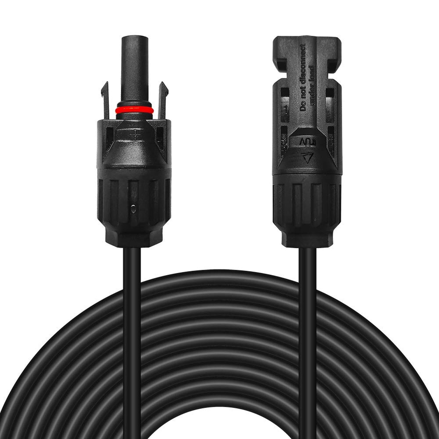 Solar Extension Cable 10AWG with Weatherproof Connectors for Outdoor Use