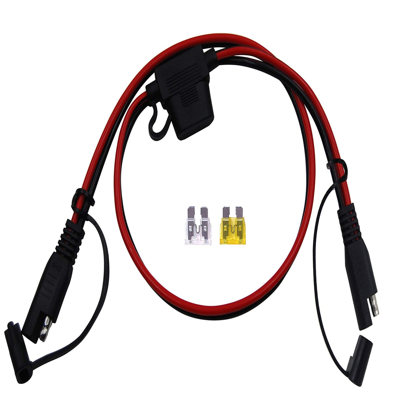 Heavy Duty 14AWG SAE to SAE Extension Cable Quick Disconnect 2FT