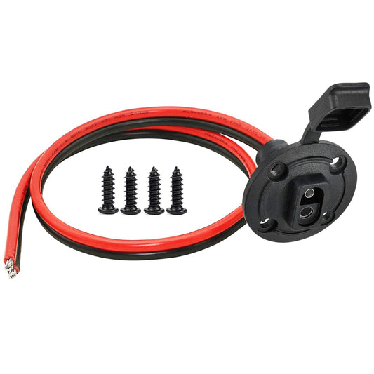 Weatherproof Solar Power Connector for Quick Disconnect Battery Charging