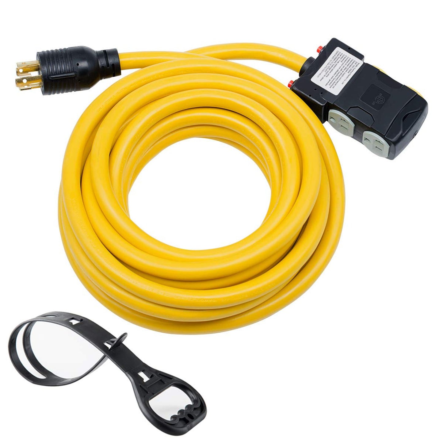 Heavy Duty 25Ft Generator Cord with Surge Protection and Locking Plug